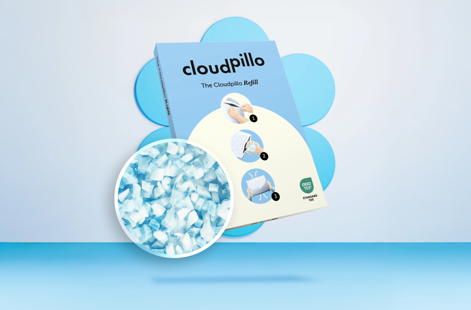 Cloudpillo Refill Bag Memory Foam Original